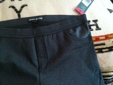 DKNY JEANS PONTE PANT MEDIUM CHARCOAL NWT PULL ON SILHOUETTE MID RISE HIP POCKET