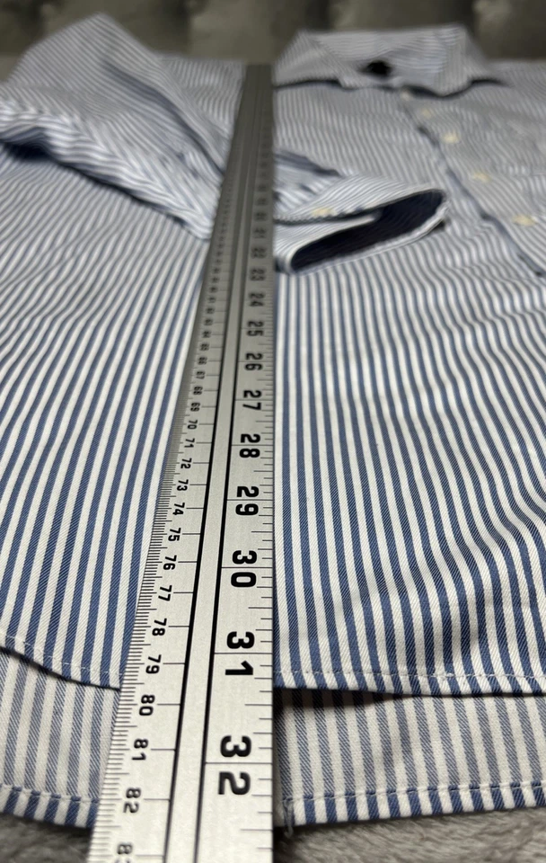 ¡Camisa de vestir Pronto Uomo para hombre azul 19-34/35 con cuello de algodón con botones! Foto 3 de 4