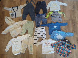 # 224 Babykleidung Junge Baby Bekleidungspaket Gr.74 15–teilig