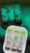 Lot Of 3 Packs Glow In The Dark Googly Eye Finger Puppets Wiggly Eyeball Rings