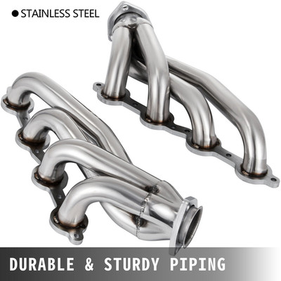 Exhaust Header Set 1 3/4'' Exhaust Turbo Headers, Stainless Steel Exhaust Manifo