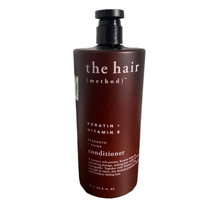 The Hair Method ~ Keratin & Vitamin E Strength Shine Conditioner 33.8 fl oz NEW