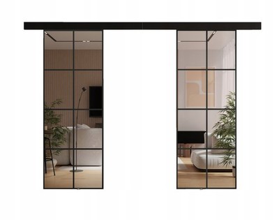 KIER FURNITURE Schiebetür Komplettset LOKI,Laufschienetür,Schiebetürsystem