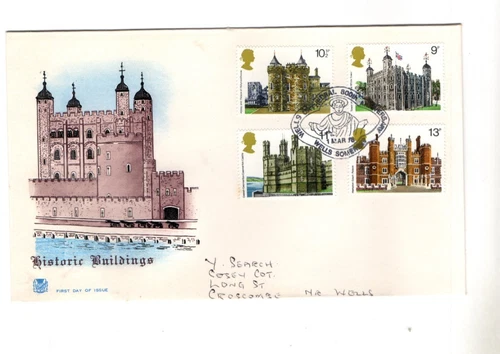 1978 HISTORIC BUILDINGS - WELLS CATHEDRAL H/S STUART FDC FROM COLLECTION O55