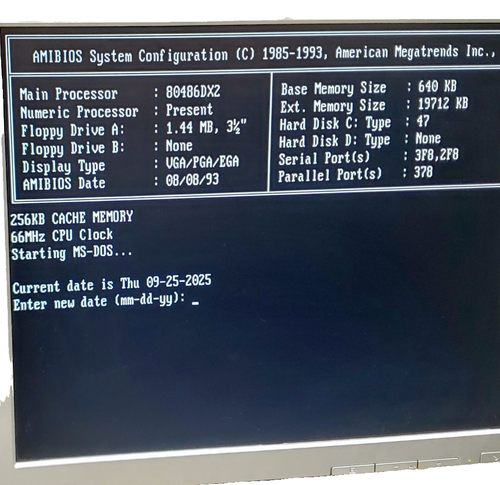 Working PC Chips M601 Baby AT motherboard, 486DX2-66 CPU, 20MB RAM, VLB & ISA - Picture 3 of 7