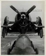 1945 Press Photo Front view of US Navy SC-1 Seahawk built by Curtiss-Wright