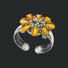 Beautiful Rhinestone Adjustable Flower Bracelet