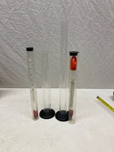 Beer brewing hydrometer & thermometer with  cases and plastic test  cylinders