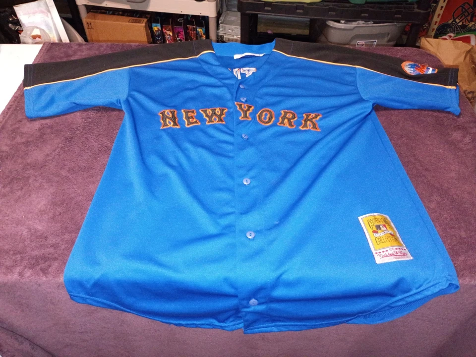 Vintage New York Mets PEDRO MARTINEZ #45 Jersey XL Stitched Mitchell & Ness - Image 2 of 4