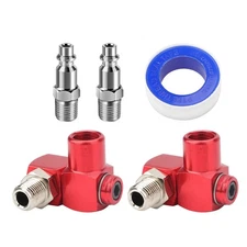 360° Full Rotation Air Tool Adapter 360 Degree  1/4'' NPT for Air Impact