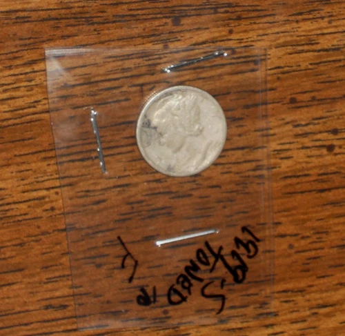 1919-S SILVER MERCURY DIME - GRADES "FINE" - TONED