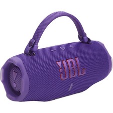 JBL Charge 6 Portable Waterproof Bluetooth Speaker with Carrying Strap Purple 