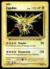 Zapdos 42/108 XY Evolutions Holo Rare Pokemon Card - LP