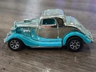Vintage Hotwheels car chrome + teal Ford 1979 Speed Gleamer series Malyasia