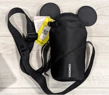 NWT Black DISNEY CORKCICLE 100 Sling Bag Water Bottle Holder Mickey Mouse Ears