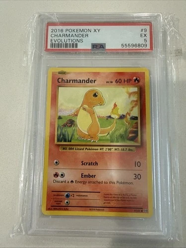 2016 Pokemon XY Evolutions Charmander Psa 5