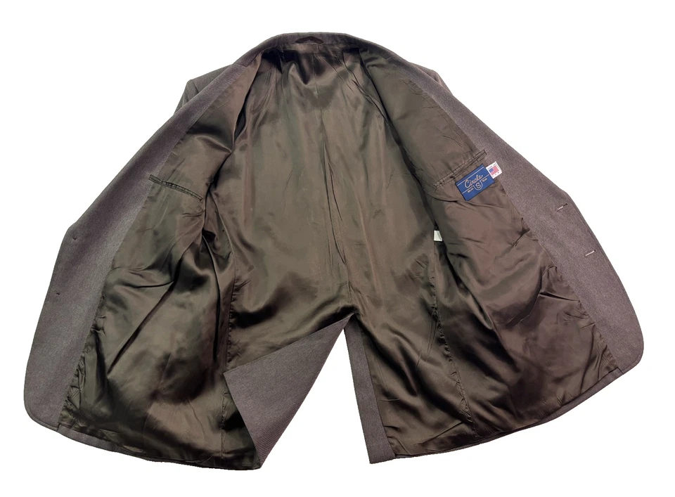 De Colección Circle S EE. UU. 42R Marrón Western Blazer Chaqueta Traje Deportivo Abrigo Tejido Vaquero Foto 3 de 4