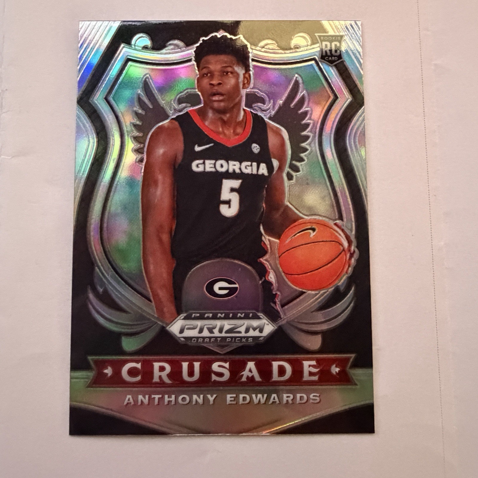 2020 Prizm Draft Anthony Edwards RC Silver Prizm HOLO #81 Rookie