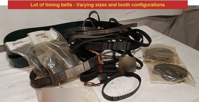 Lot of  12+ Timing Belts, Varying Sizes and Teeth Configs, Bando, Contitech