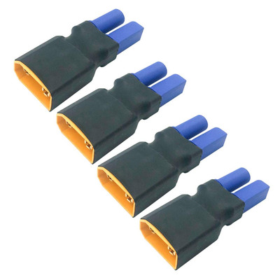 VUNIVERSUM Mr.stecker Modelbau® 2 x stuks originele premium adapter XT90 stekker mannelijk naar EC3-bus vrouwelijke hoogstroomstekker gouden stekker adapterkabel voor Lipo accu 90A