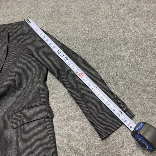 Officine Générale 100% Wool Chalkstripe Jacket Sport Blazer Men EU 50 US 40 Gray image 11