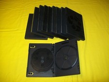 10 GENTLY USED DVD CASES GOOD CONDITION 3 DISC CASES TRIPLE