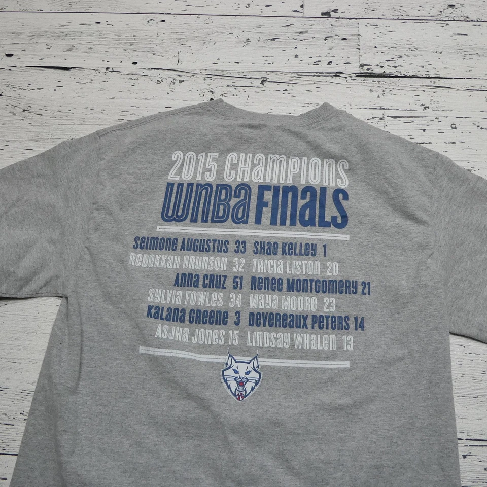 Minnesota Lynx Shirt Mens Medium Long Sleeve 2015 WNBA Finals Champions Adidas - Image 4 of 4