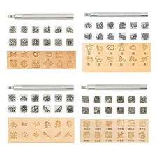 Leather Craft Working Tool 20PCs Leather Stamp Punch Set Saddle Making Tools
