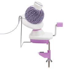 Manual Yarn Winder Hand Operated Compact Ball Winder W/ Adjustable Clamp & Base