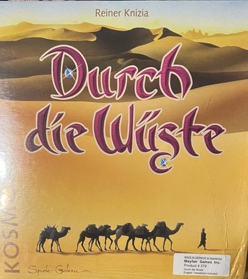 Durch die Wuste (Through the Desert, German Ed) Kosmos Board Game New Sealed