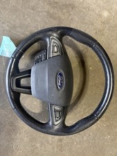 2015-2018 Ford Focus Oem Heated Steering Wheel Audio Cruise Switch Leather Black
