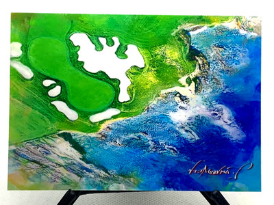 Pebble Beach 8/50 Limited Edition Signed Edward Vela card (Golf)