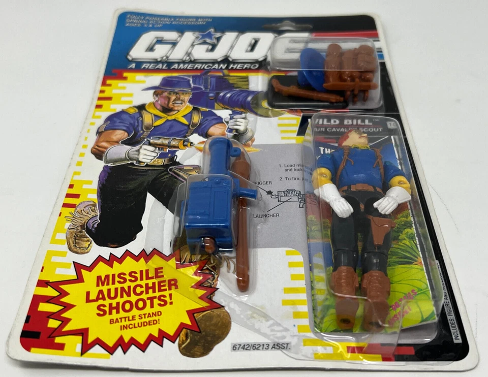 GI Joe 1991 - Wild Bill - Air Cavalry Scout - Missile Launcher - New Sealed VTG - Image 3 of 4