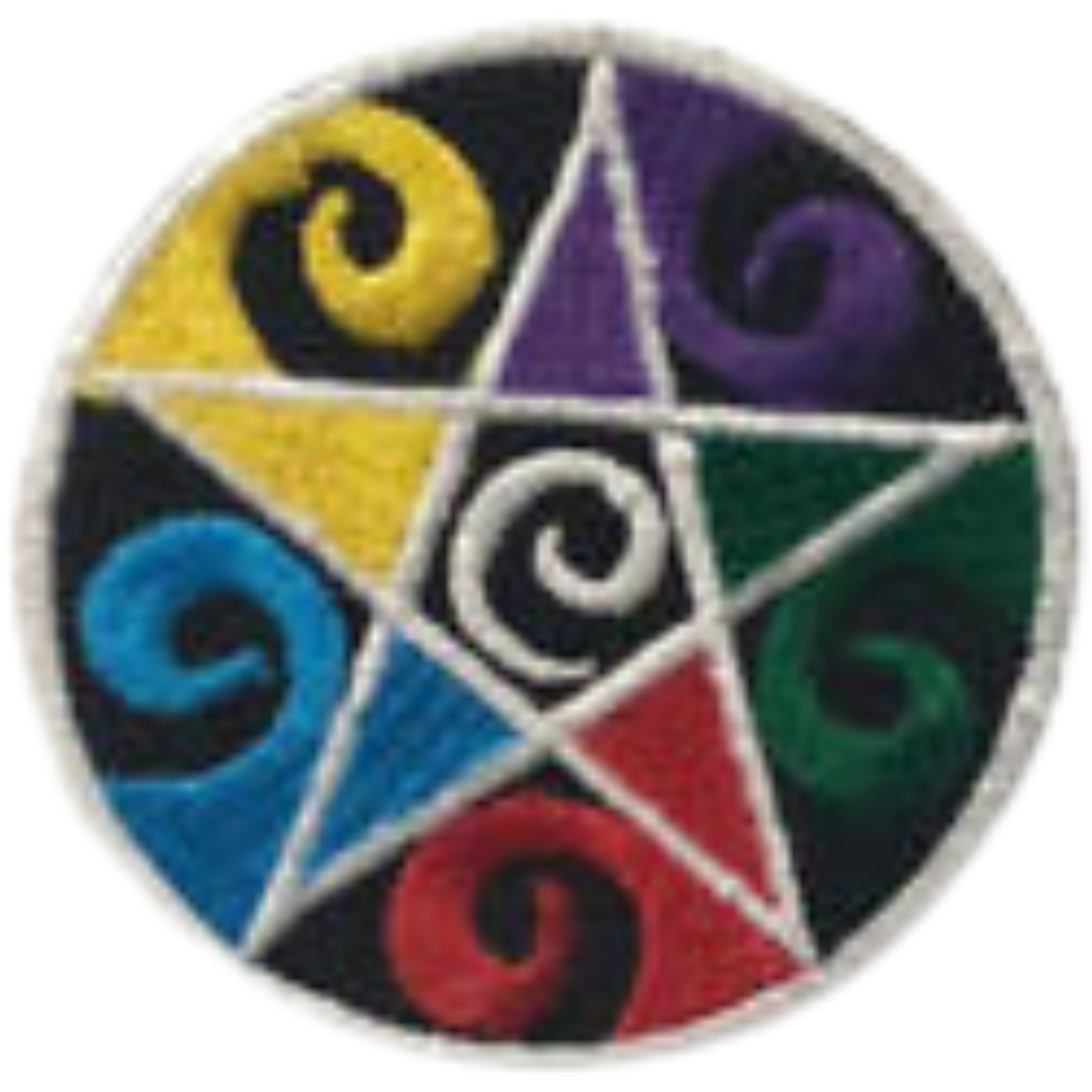 Colorful Star Embroidered Iron-On Sew-On Clothing Patch Appliqué
