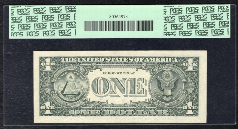 FR. 1916-L 1988-A $1 FW FRN “MISALIGNED BACK OVERPRINT ERROR” PCGS EF-40 - Image 2 of 2