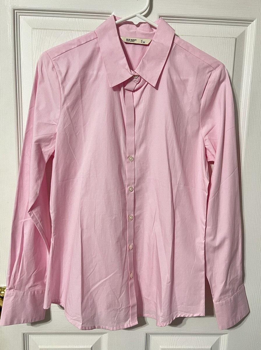 old navy dress shirts women Old Navy Women's Classic Button-Down Shirt - Blue