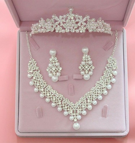 Choker Necklace Earrings Tiaras Crown 