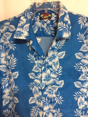 Medium Hawaiian Shirt Blue 