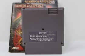 Swords and Serpents (Nintendo Entertainment System, NES 1990) Complete In Box