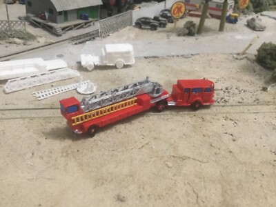N Scale Fire Truck  Engine AMERICAN LAFRANCE 900 4 DOOR TILLER  LADDER  3d print