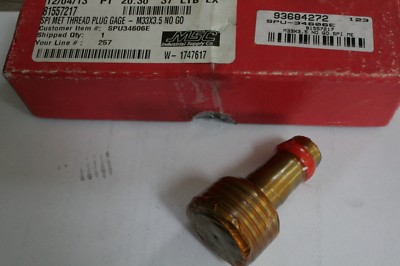 SPI metrische Gewindestopfenlehre - M33 x 3,50 No Go 