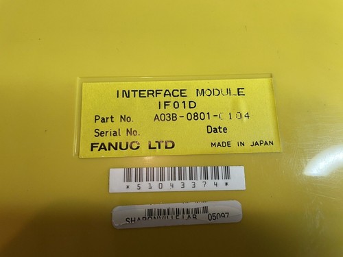 Fanuc IF01D Interface Module A03B-0801-C104 - Picture 2 of 2