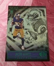 2021 Panini Illusions Football Jacob Harris #96 RC Emerald Los Angeles Rams