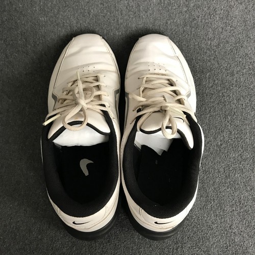 Nike Power Channel TAC Men's White Golf Shoes Size 8.5 Waterproof Leather Cleats - Picture 6 of 7