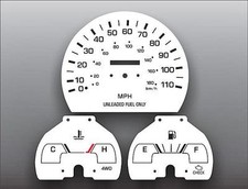 White Face Gauges For 1992-1995 Toyota Pickup Truck Non-tach Manual