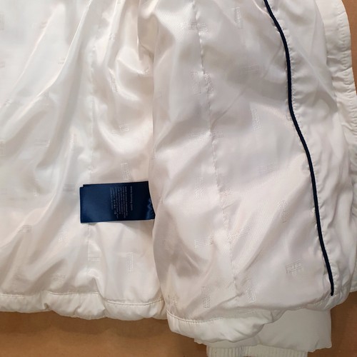 Tommy Hilfiger Damen Daunenjacke Anorak Gr. S Weiß Steppjacke Gefüttert Webpelz - Bild 16 von 17