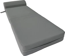 Gray Sleeper Chair Folding Foam Beds, Lounger Studio Sofa Bed 6 x 24 x 70