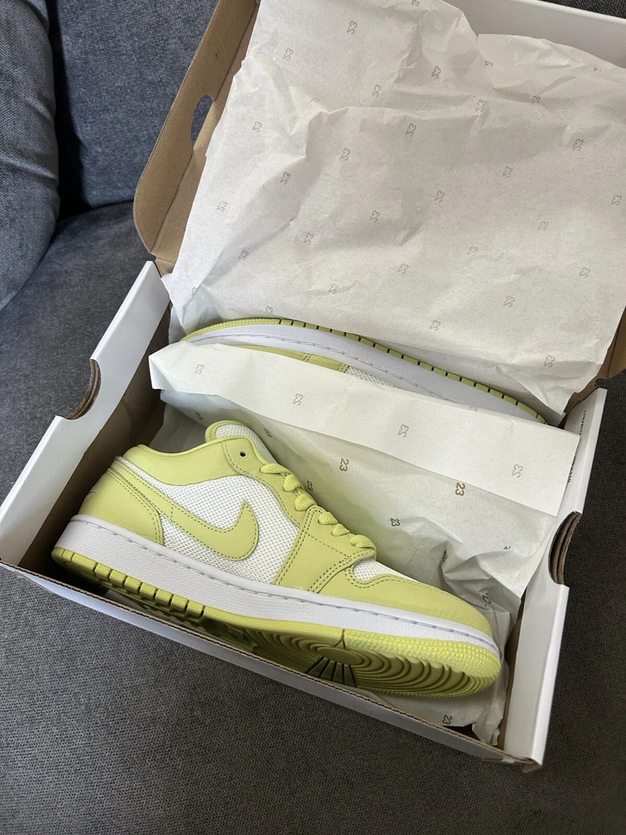 Nike Air Jordan 1 Low Womens UK 6 Limelight DH9619103 White