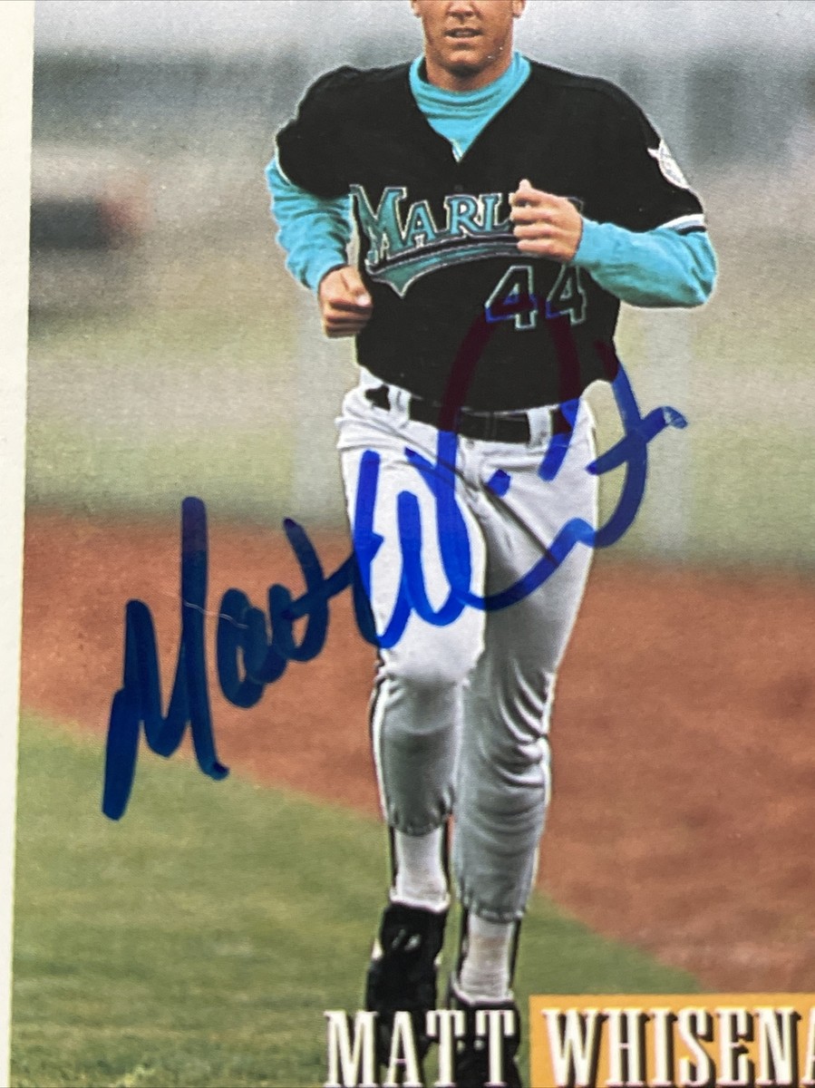 Matt Whisenant Autographed 1993 Bowman Baseball Card Florida