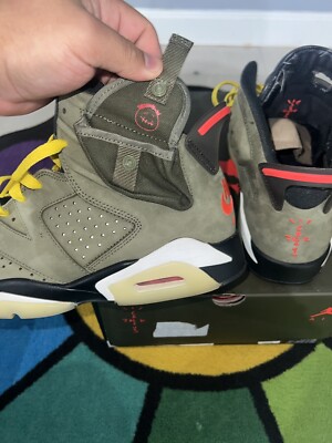 Size 8.5 - Jordan 6 Retro x Travis Scott Mid Olive Size 8.5 - Jordan 6 Retro x Travis Scott Mid Olive